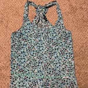 Women’s Size Small Racerback Tank with Bow Detail